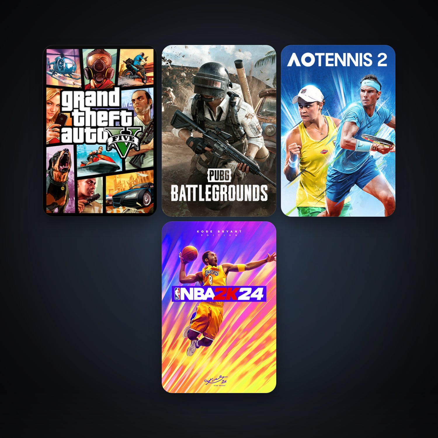 GTA V + PUBG: BATTLEGROUNDS, 8 games, clean — HabibiAccounts