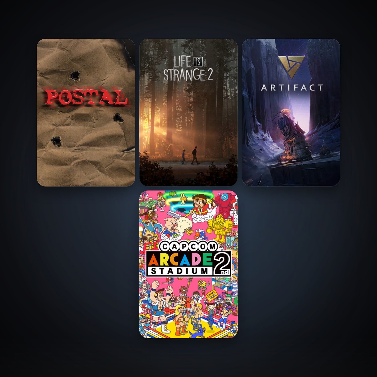 حساب ستيم فلين، POSTAL وLife is Strange 2، 18 لعبة، صامد واضح — HabibiAccounts