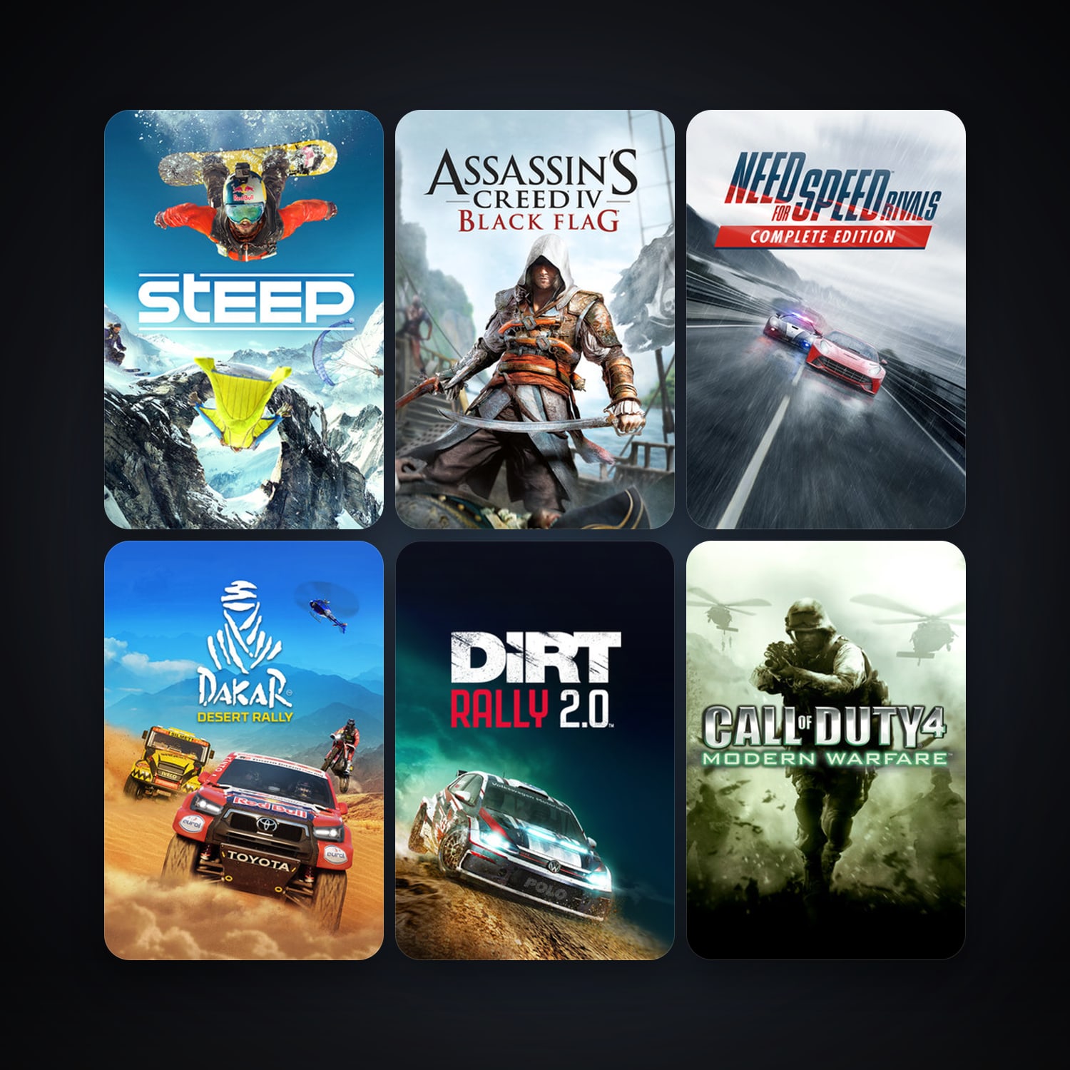 Call of Duty 4: Modern Warfare + Call of Duty: Black Ops II, 13 games, clean — HabibiAccounts