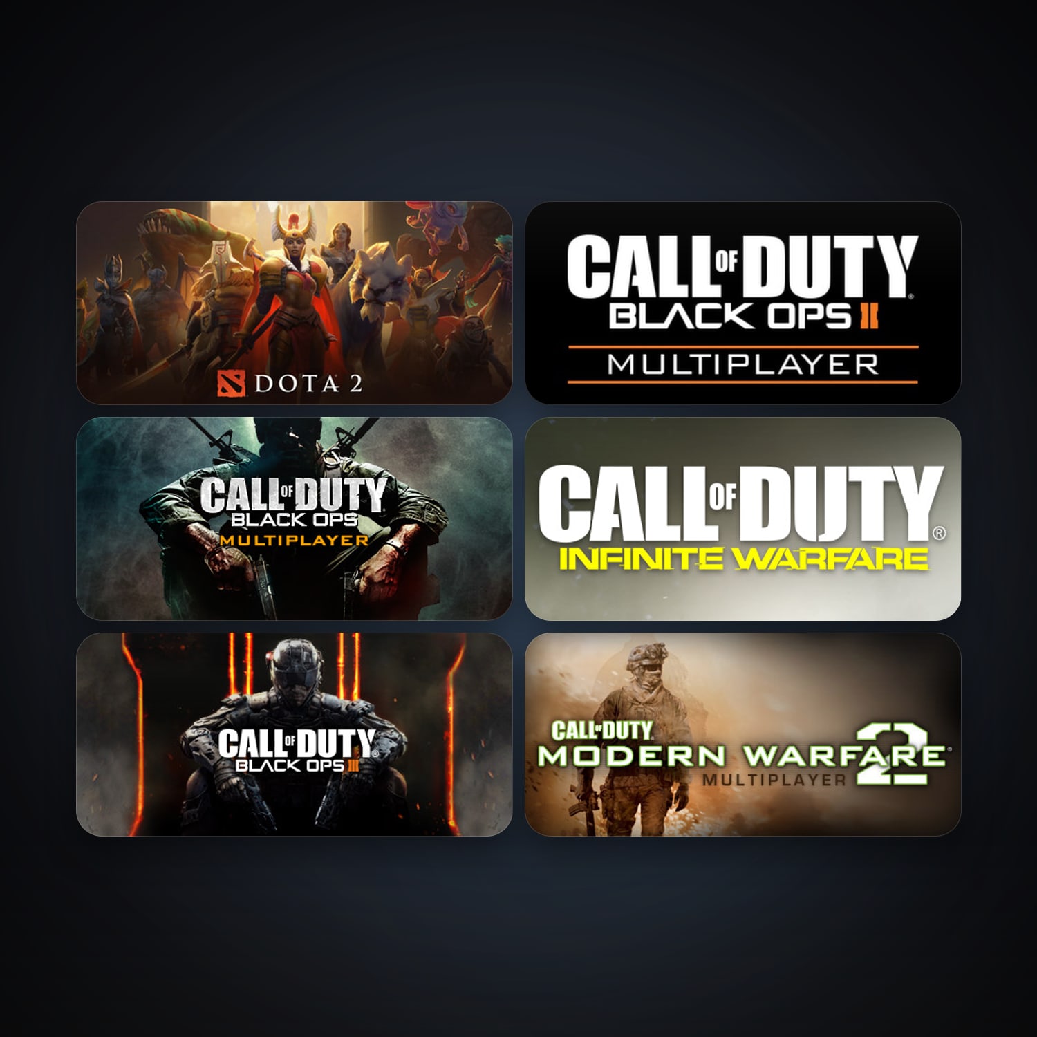 Call of Duty: Modern Warfare 2 - Multiplayer (2009) + Call of Duty: Black Ops Multiplayer, 22 games, Steam 10, clean — HabibiAccounts