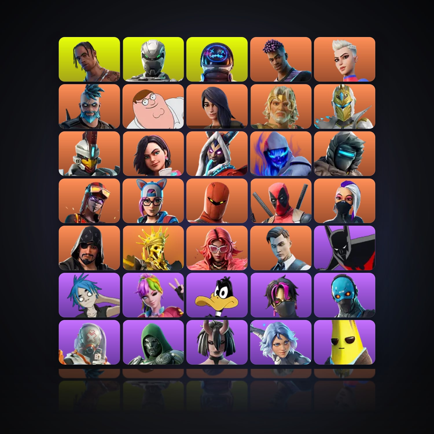 Fortnite | 302 Skins | 600 V-Bucks | Level 2349 | 459 Wins — HabibiAccounts