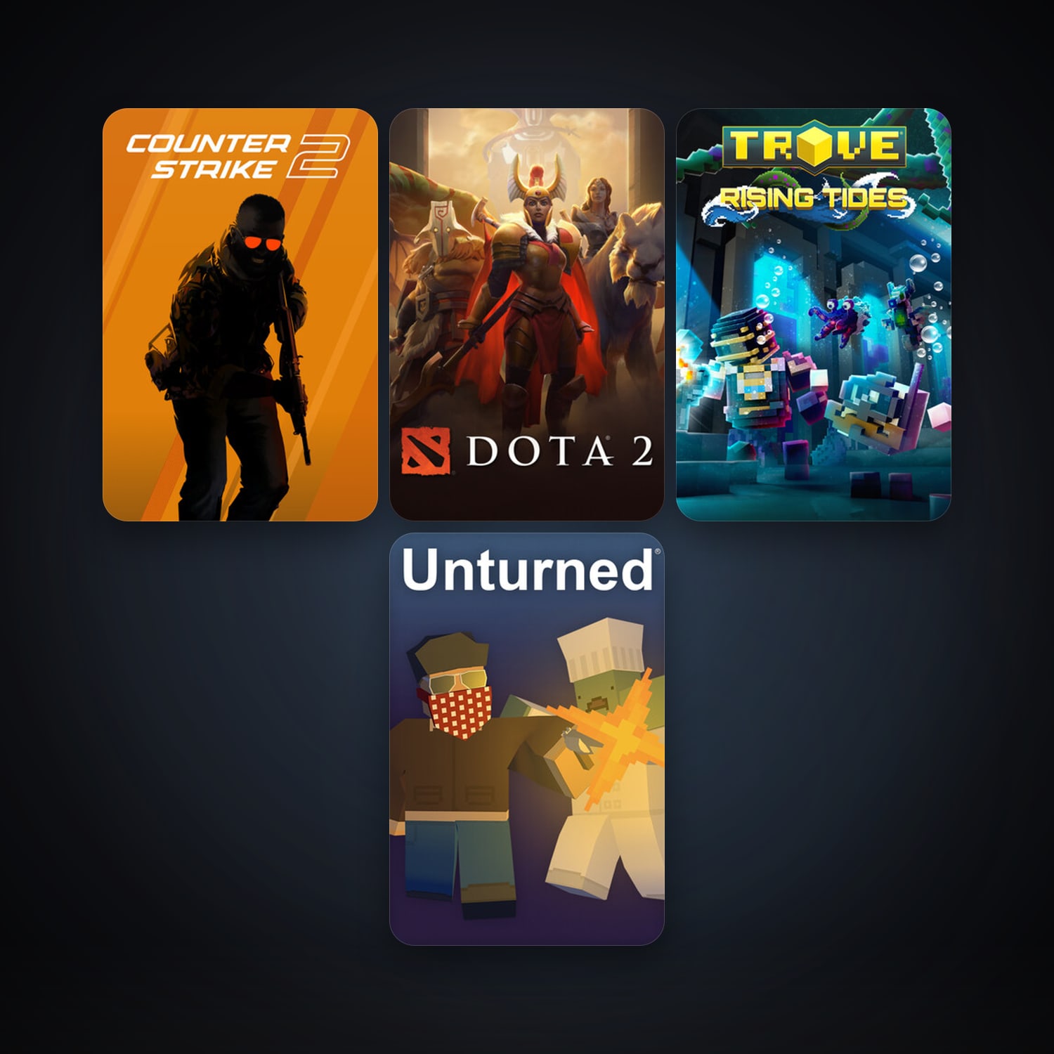 Dota 2 + CS2 Prime, 5 games, clean — HabibiAccounts