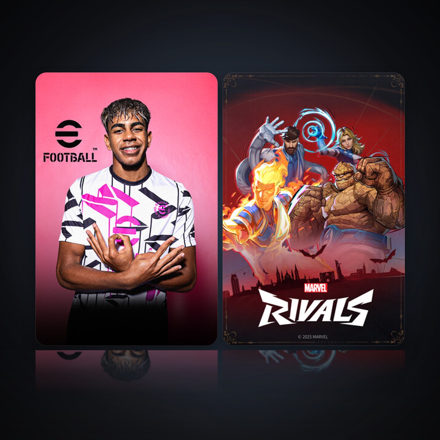 eFootball 2024 & Marvel Rivals — HabibiAccounts