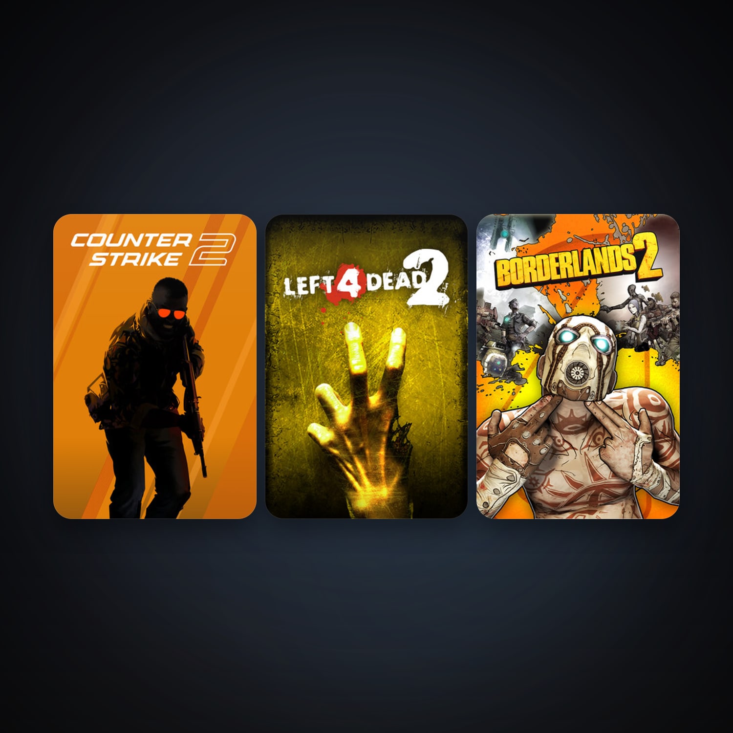 Left 4 Dead 2 + CS2 Prime, 4 games, clean — HabibiAccounts