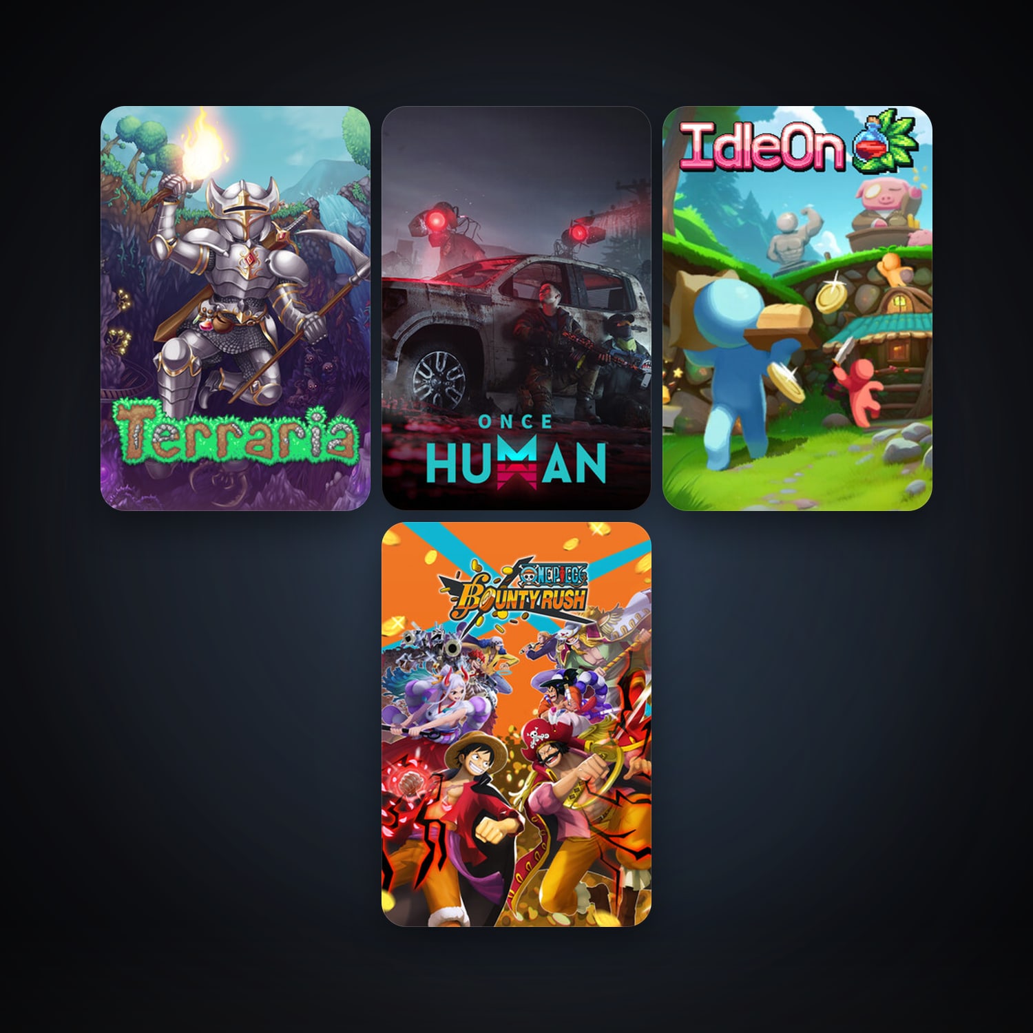 Terraria + IdleOn - The Idle RPG, 11 games, clean — HabibiAccounts