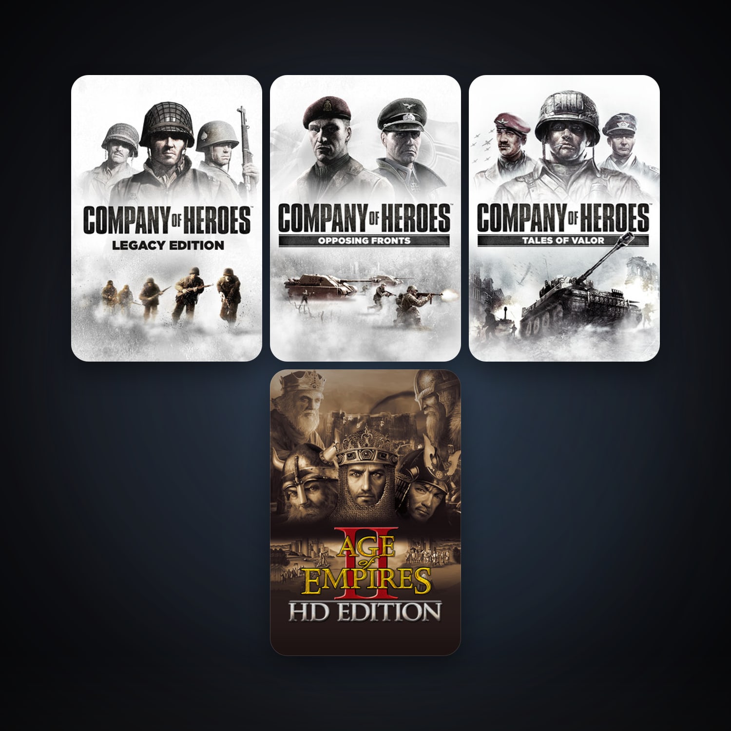 Company of Heroes + Company of Heroes: Opposing Fronts, 5 games, clean — HabibiAccounts