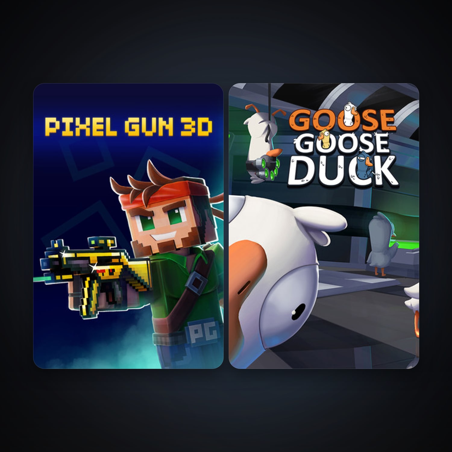 Pixel Gun 3D: PC Edition & Goose Goose Duck — HabibiAccounts