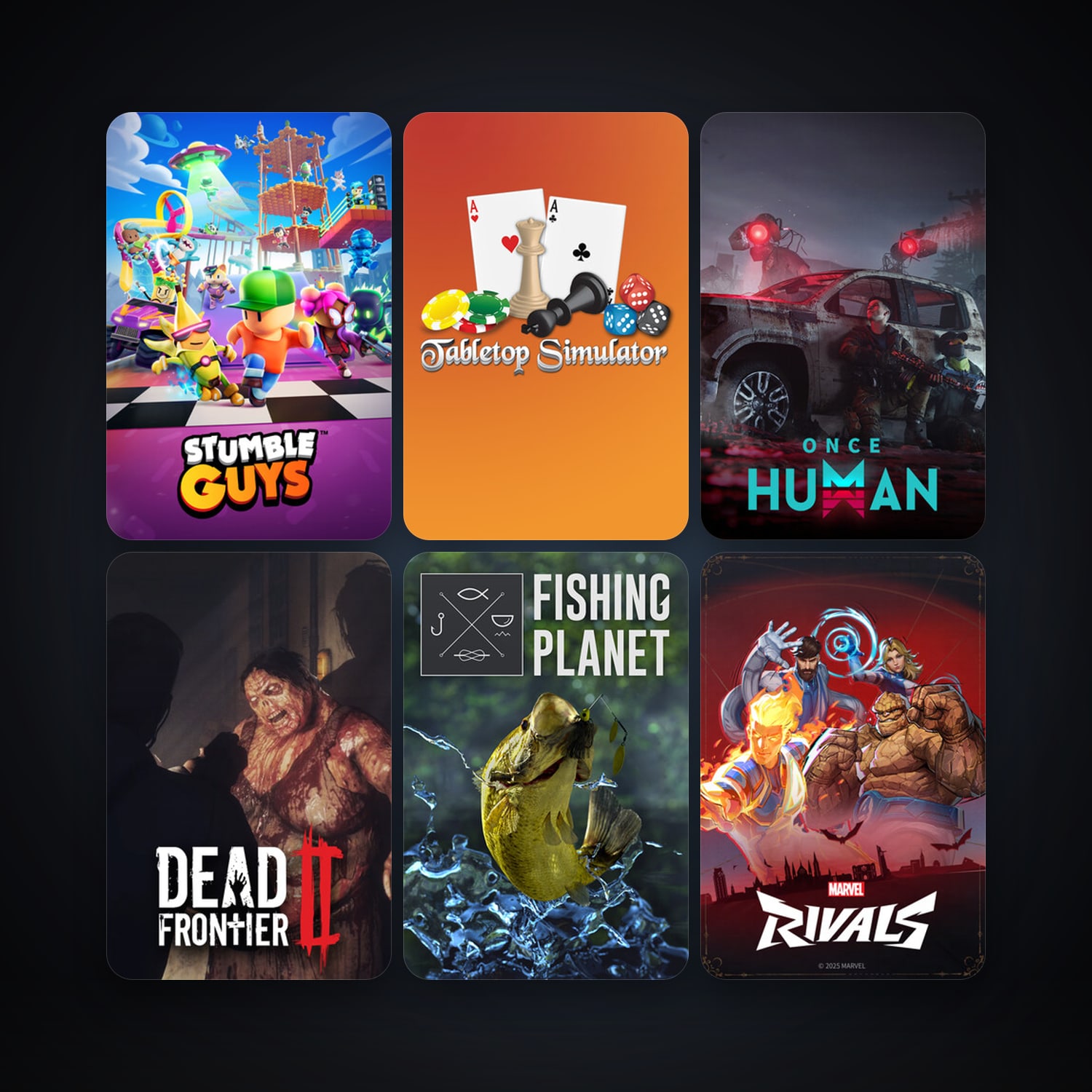 DC Universe Online + Tabletop Simulator, 9 games, clean — HabibiAccounts