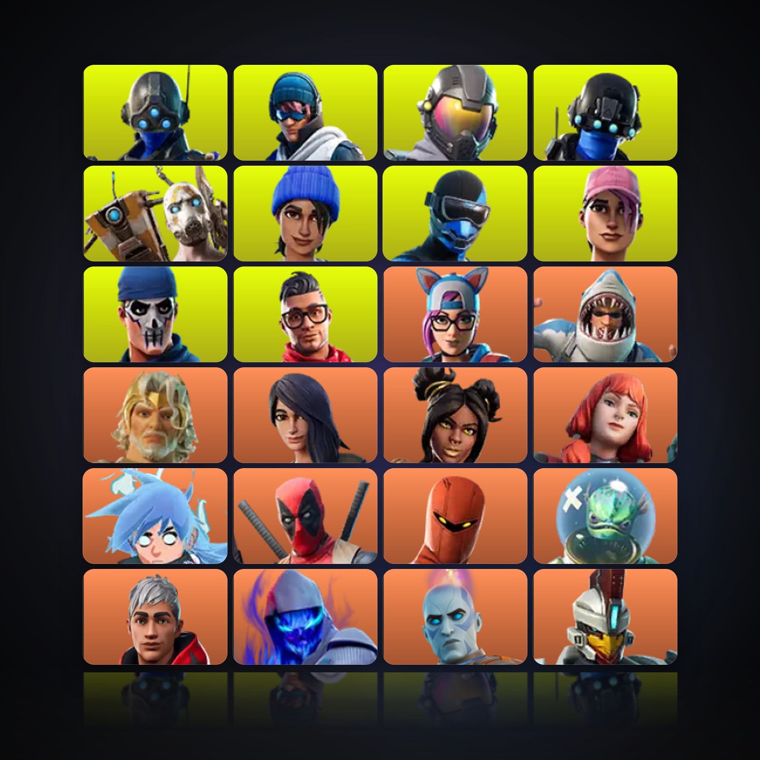 Fortnite | 249 Skins | 750 V-Bucks | Level 2412 | 219 Wins — HabibiAccounts