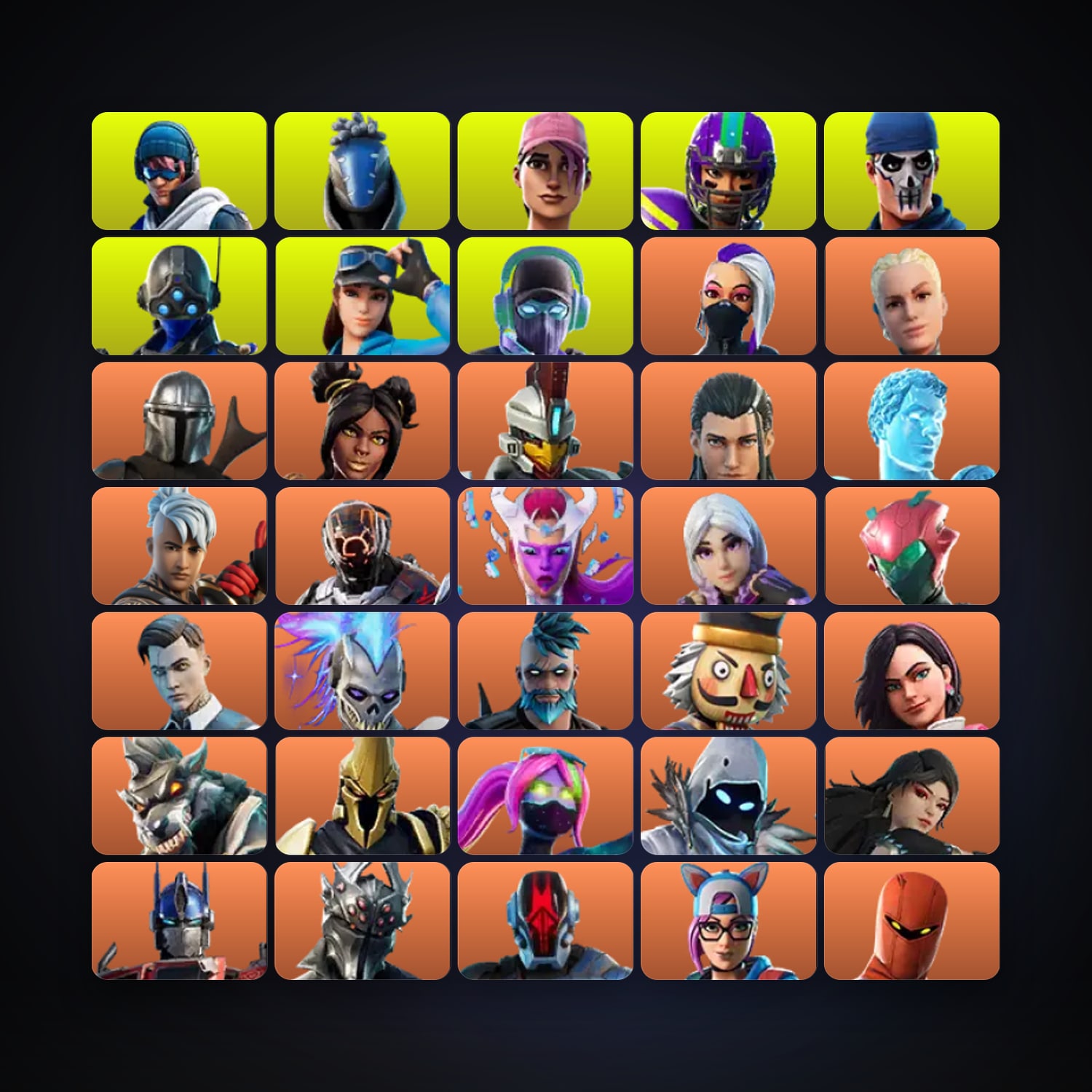 Fortnite locker — 337 skins — 3.3K V-Bucks — lvl 2852 — HabibiAccounts