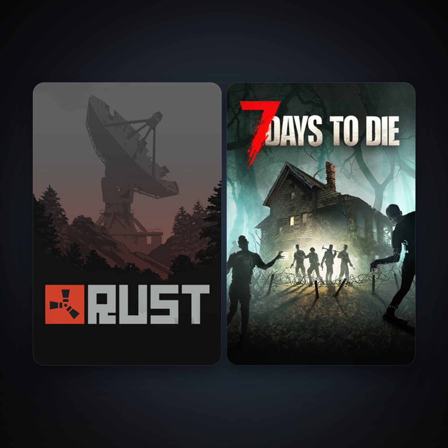 7 Days to Die + Rust, 3 games, clean — HabibiAccounts