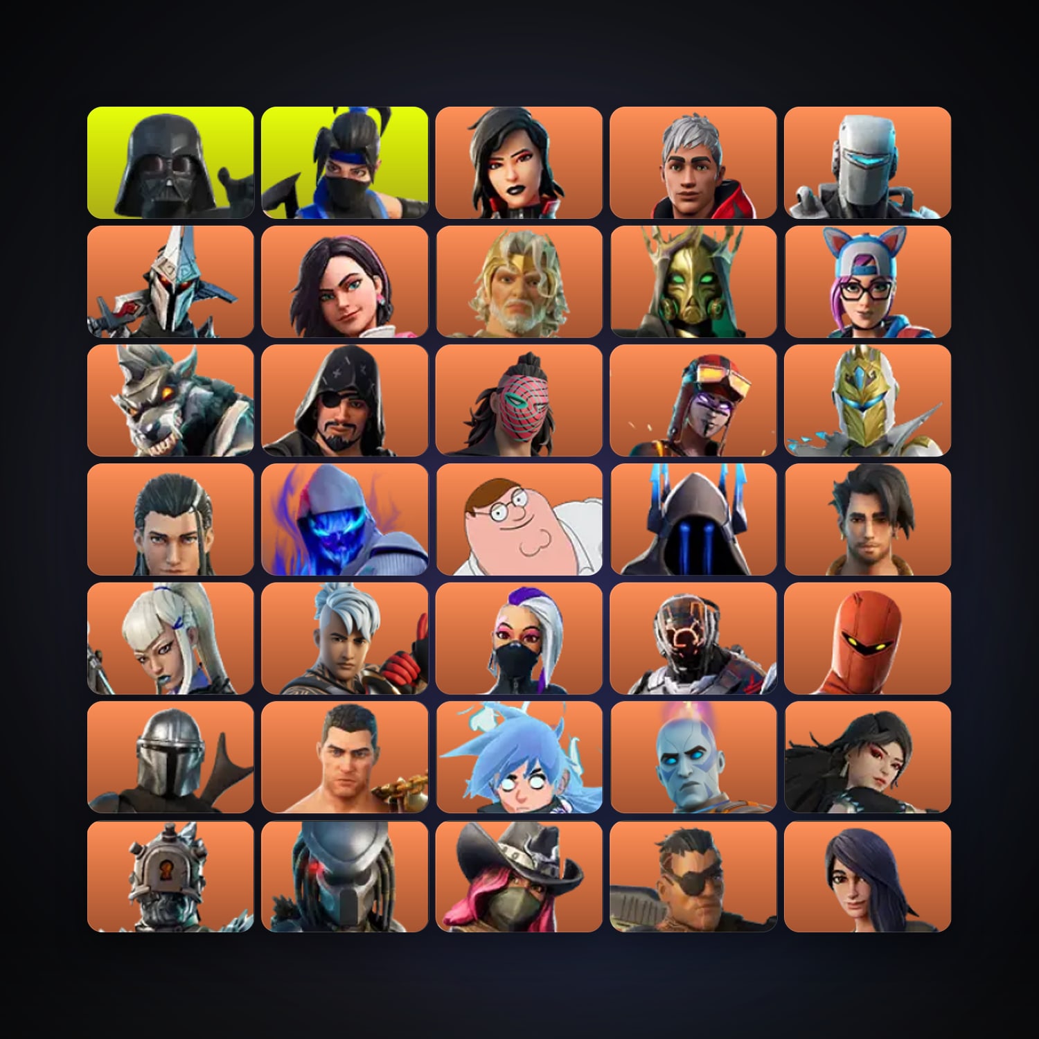 Fortnite | 436 Skins | 450 V-Bucks | Level 5438 | 489 Wins — HabibiAccounts