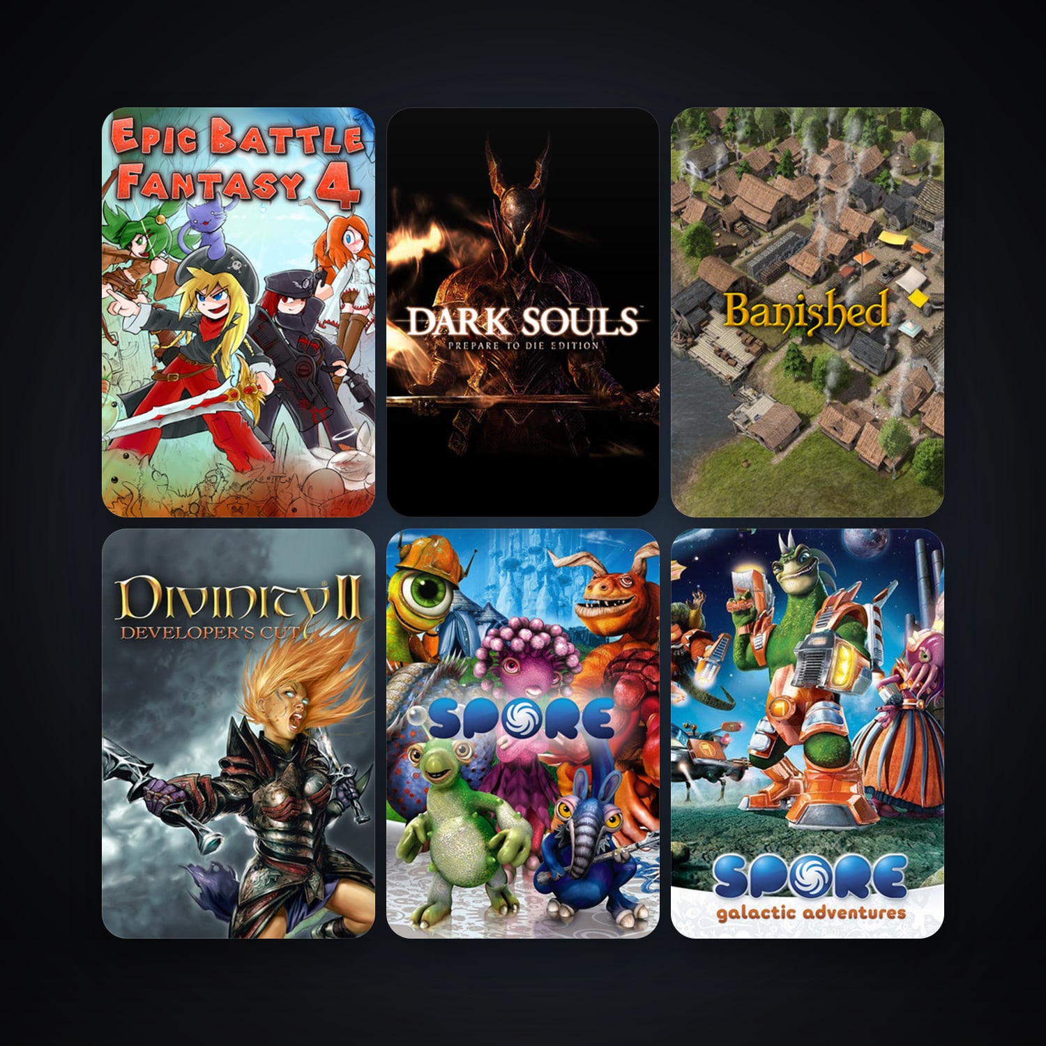 SPORE + SPORE Galactic Adventures, 8 games, clean — HabibiAccounts