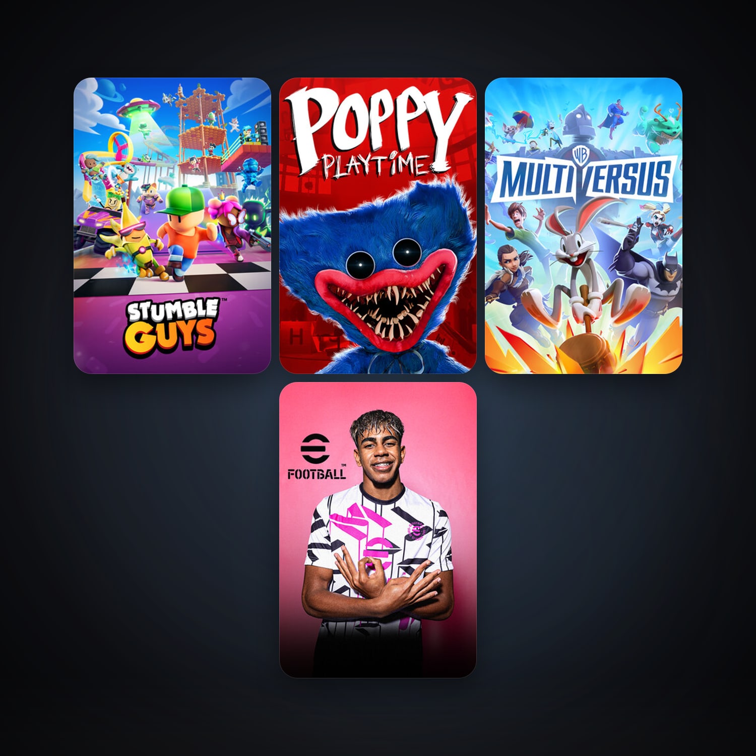 Stumble Guys & Poppy Playtime | 11 Games | Clean — HabibiAccounts