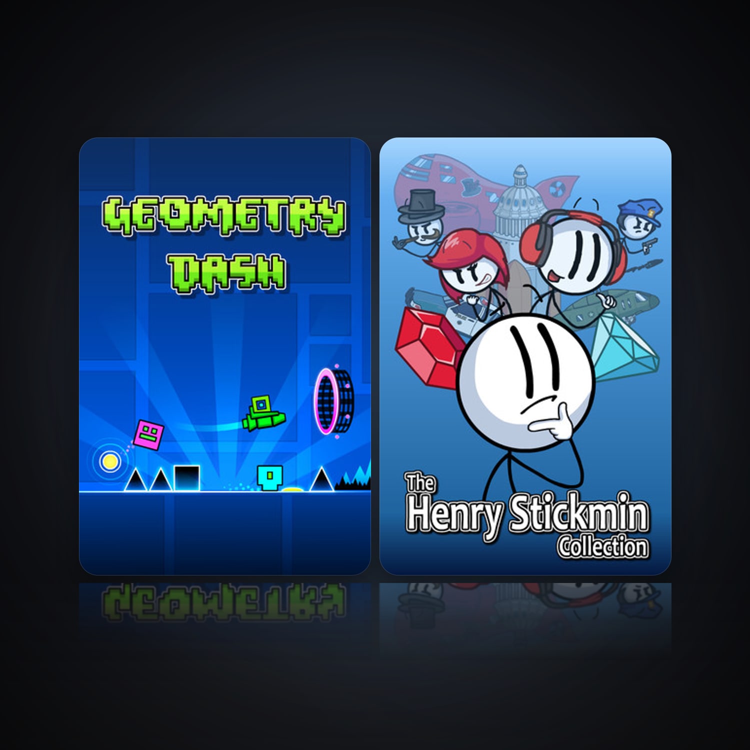 Geometry Dash & The Henry Stickmin Collection | Clean — HabibiAccounts
