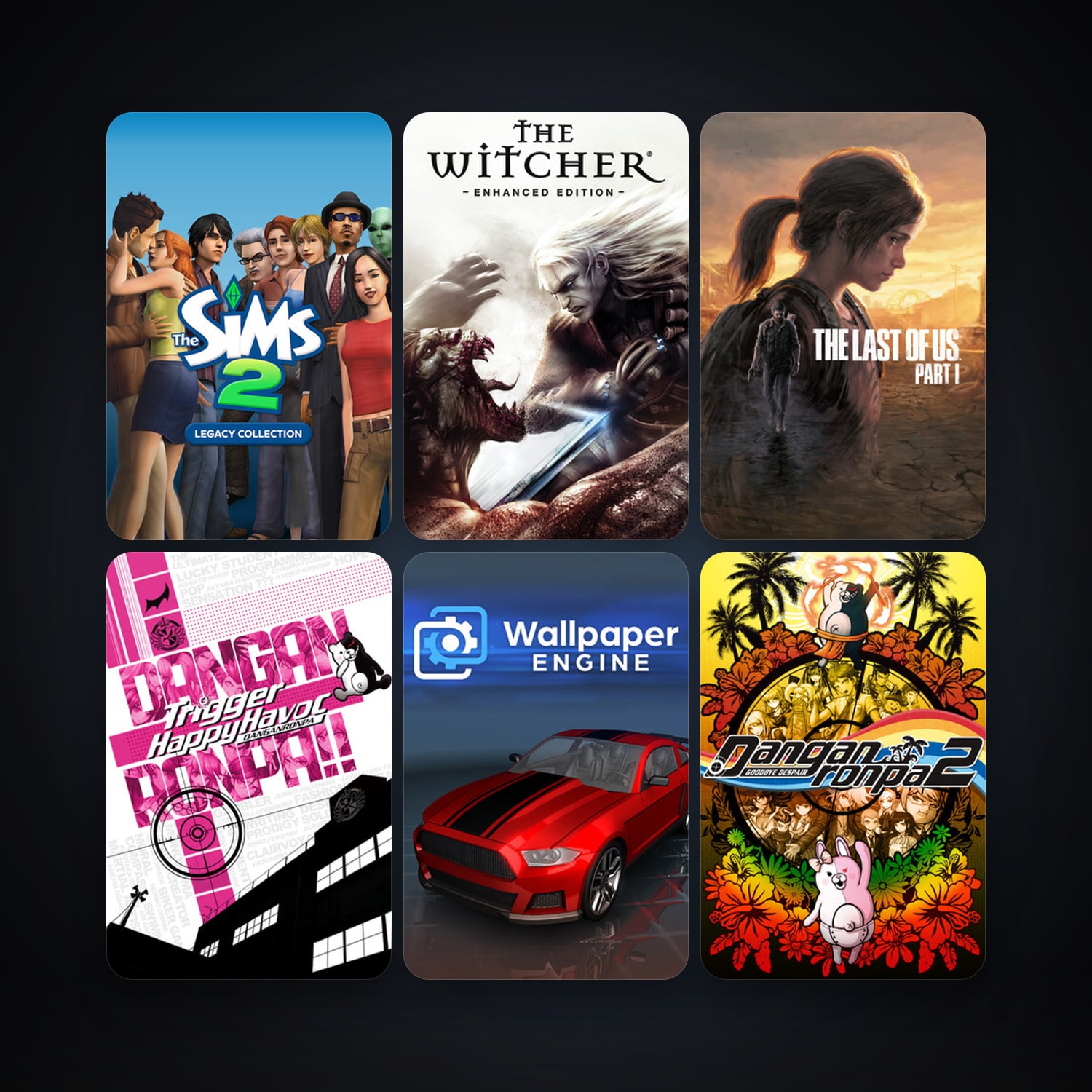The Witcher: Enhanced Edition Director's Cut + Danganronpa: Trigger Happy Havoc, 14 games, clean — HabibiAccounts