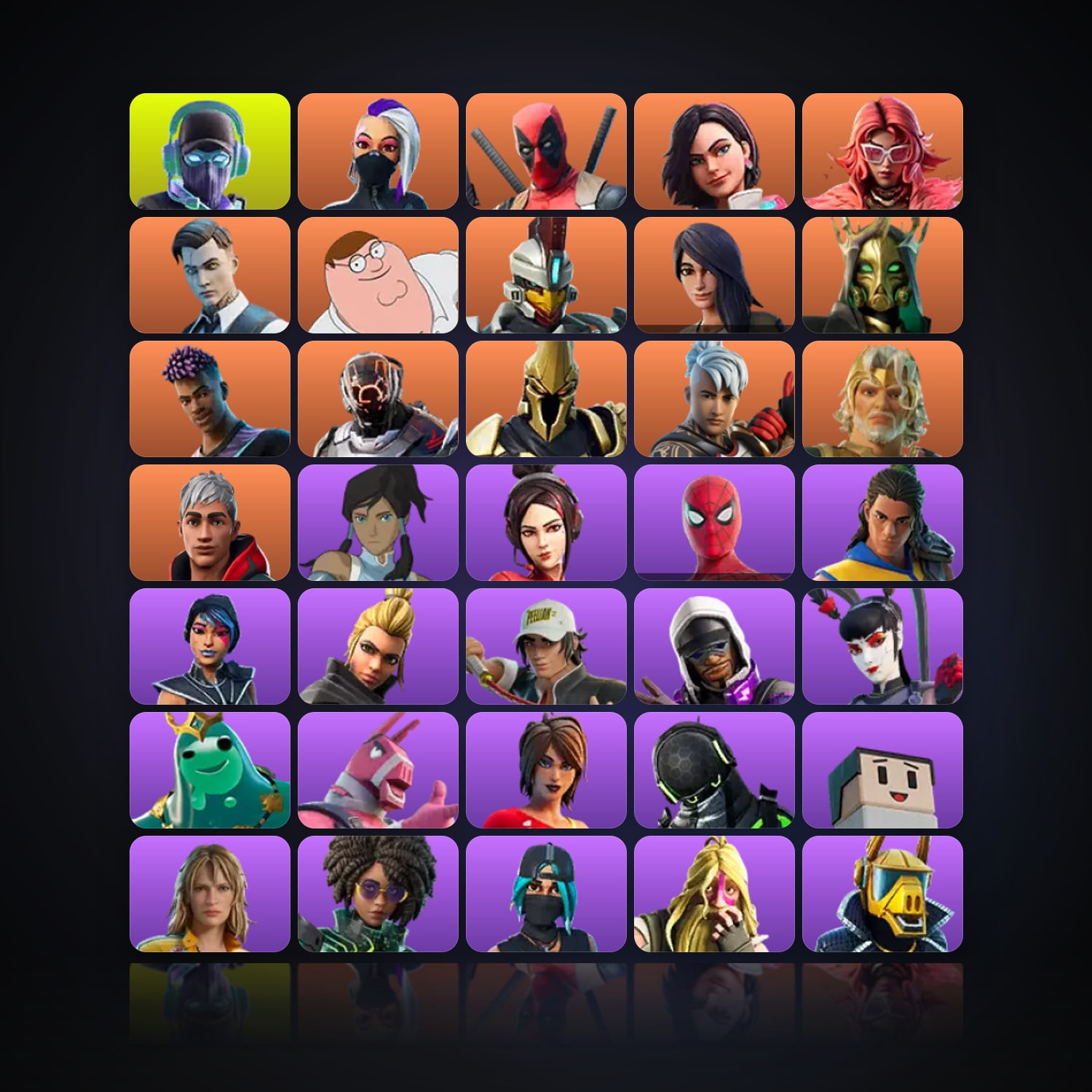 Fortnite | 86 Skins | 850 V-Bucks | Level 1238 | 106 Wins — HabibiAccounts
