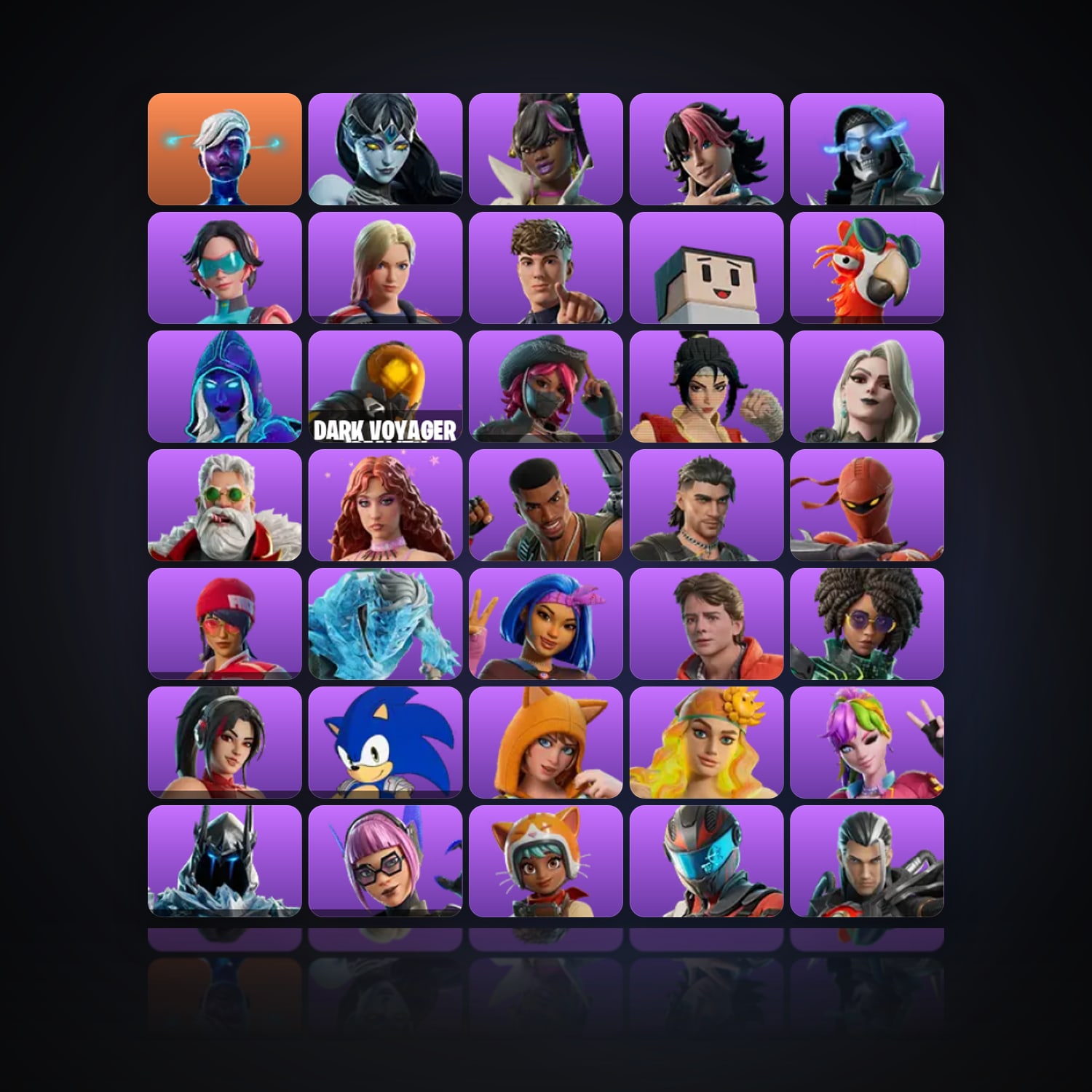 Fortnite | 72 Skins | 1.1K V-Bucks | Level 593 | 61 Wins — HabibiAccounts