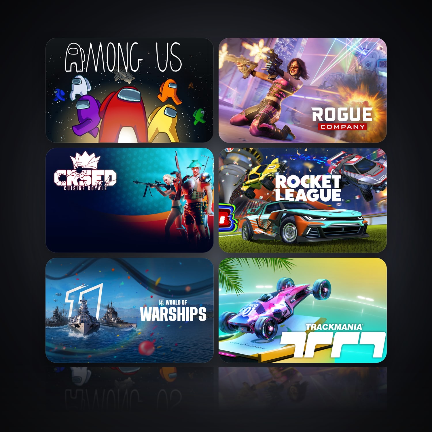 Among Us & Rogue Company | 6 Games — HabibiAccounts