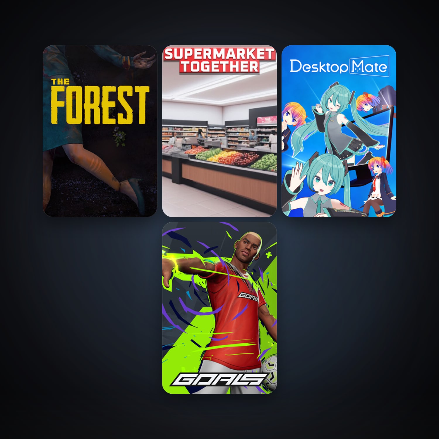 The Forest & Supermarket Together | 12 Games | Clean — HabibiAccounts