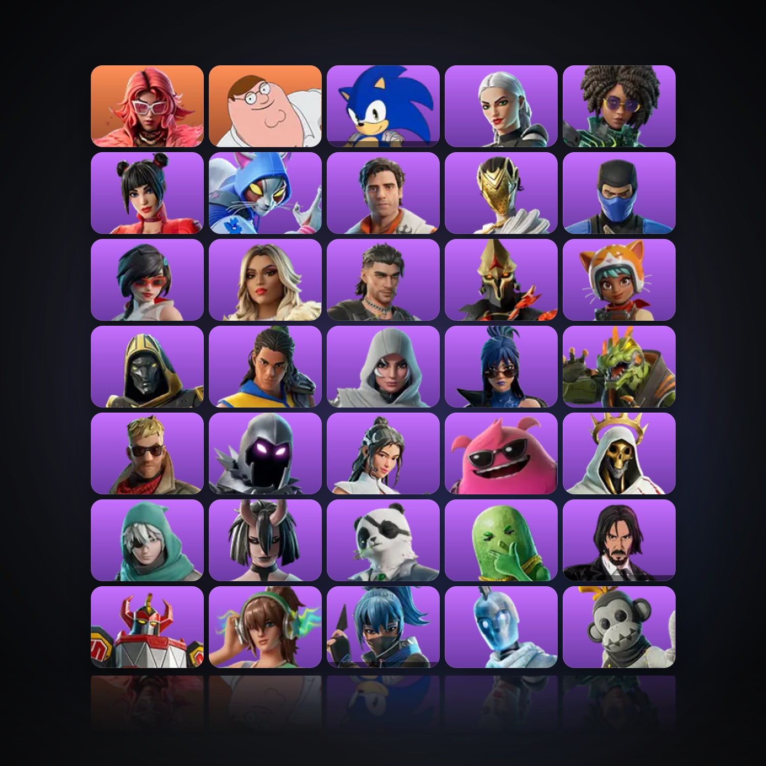 Fortnite | 77 Skins | 200 V-Bucks | Level 1053 | 40 Wins — HabibiAccounts