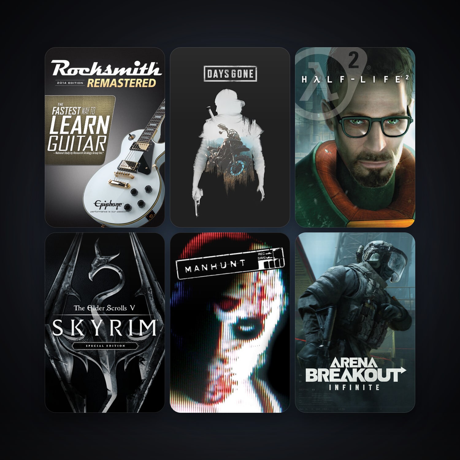 Rocksmith 2014 Edition - Remastered & Free CS2 (No Prime) | 13 Games | Clean — HabibiAccounts