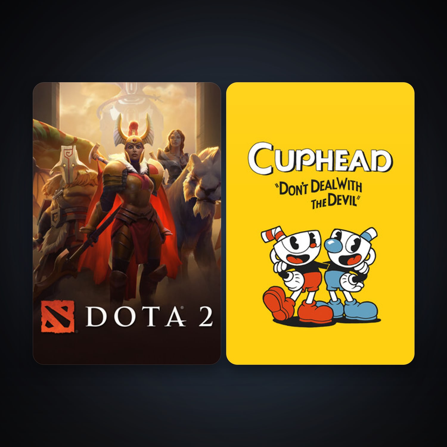 Dota 2 + Cuphead, 5 games, clean — HabibiAccounts