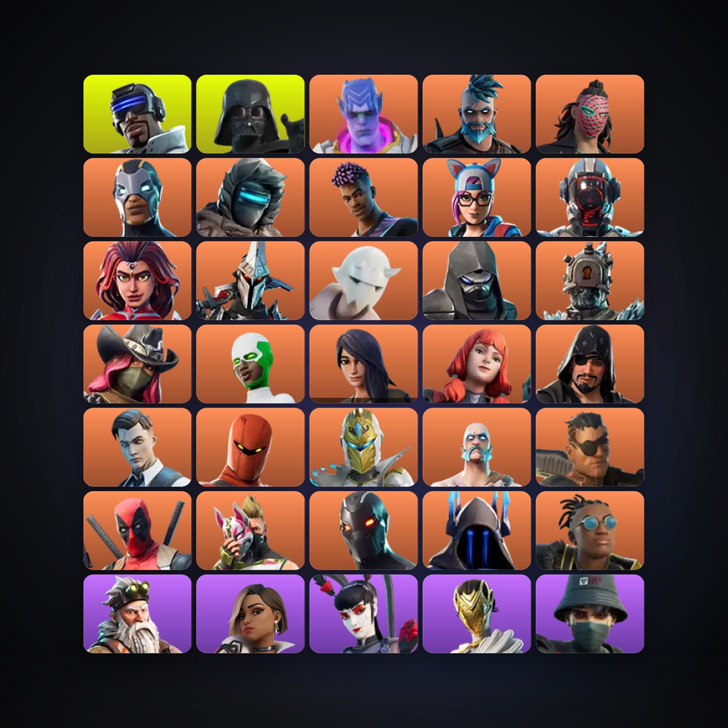 Fortnite account with Omega & Carbide — 163 skins — 450 V-Bucks — lvl 3294 — HabibiAccounts