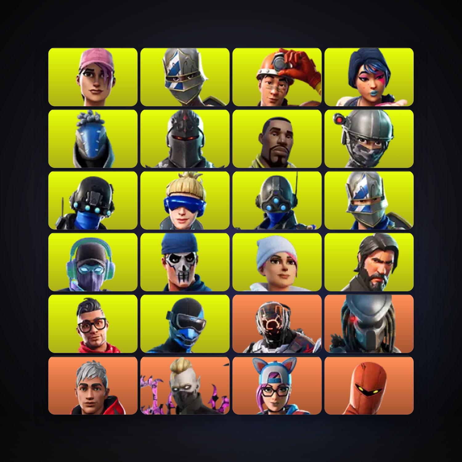 Fortnite locker — 275 skins — 800 V-Bucks — lvl 4375 — HabibiAccounts