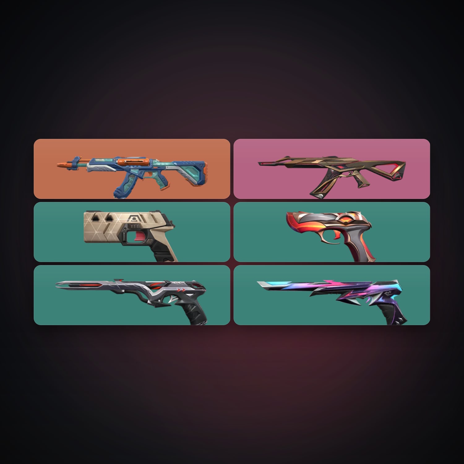 EU Gold 1 locker — 6 skins, lvl 99 — HabibiAccounts