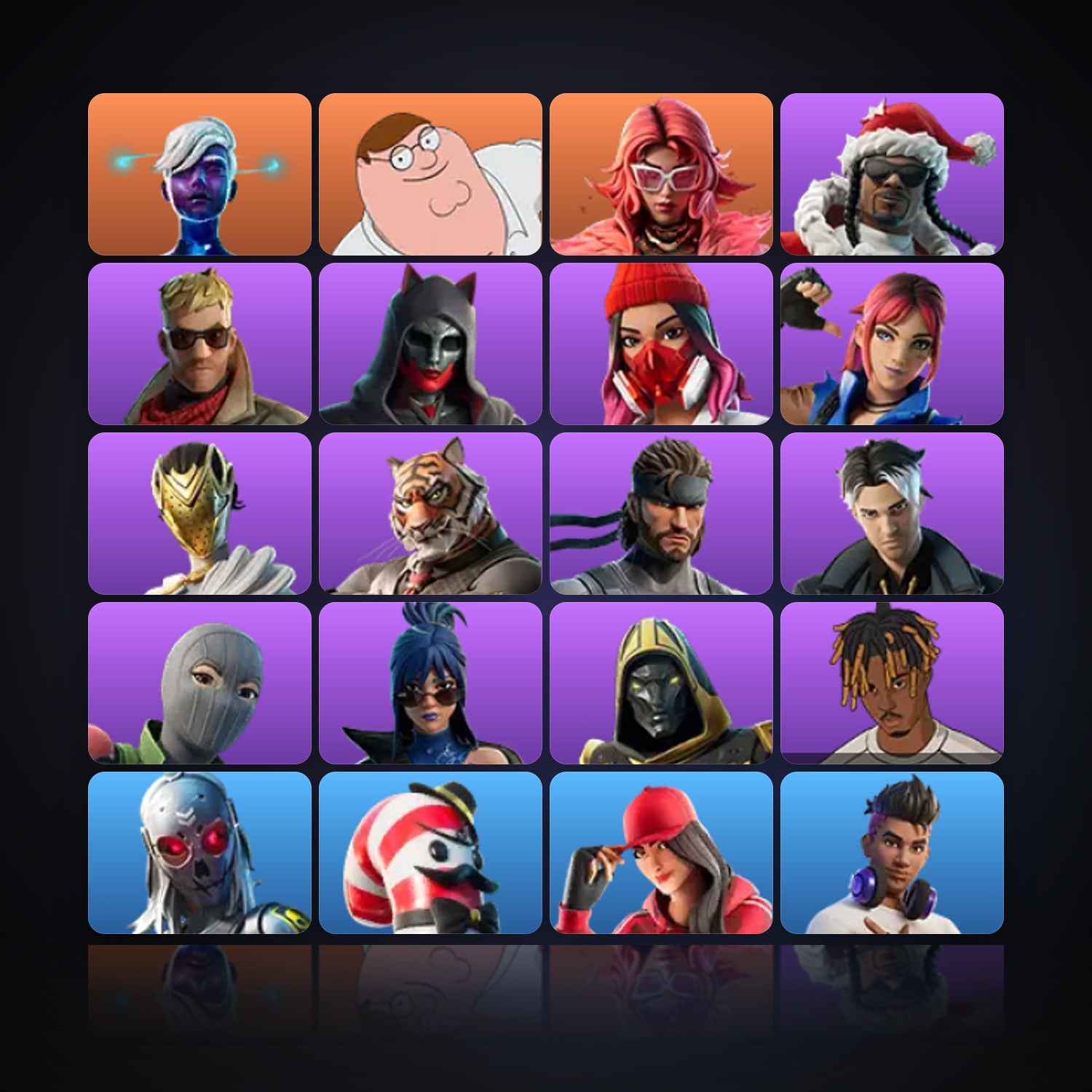 Fortnite | 24 Skins | 150 V-Bucks | Level 2393 | 121 Wins — HabibiAccounts