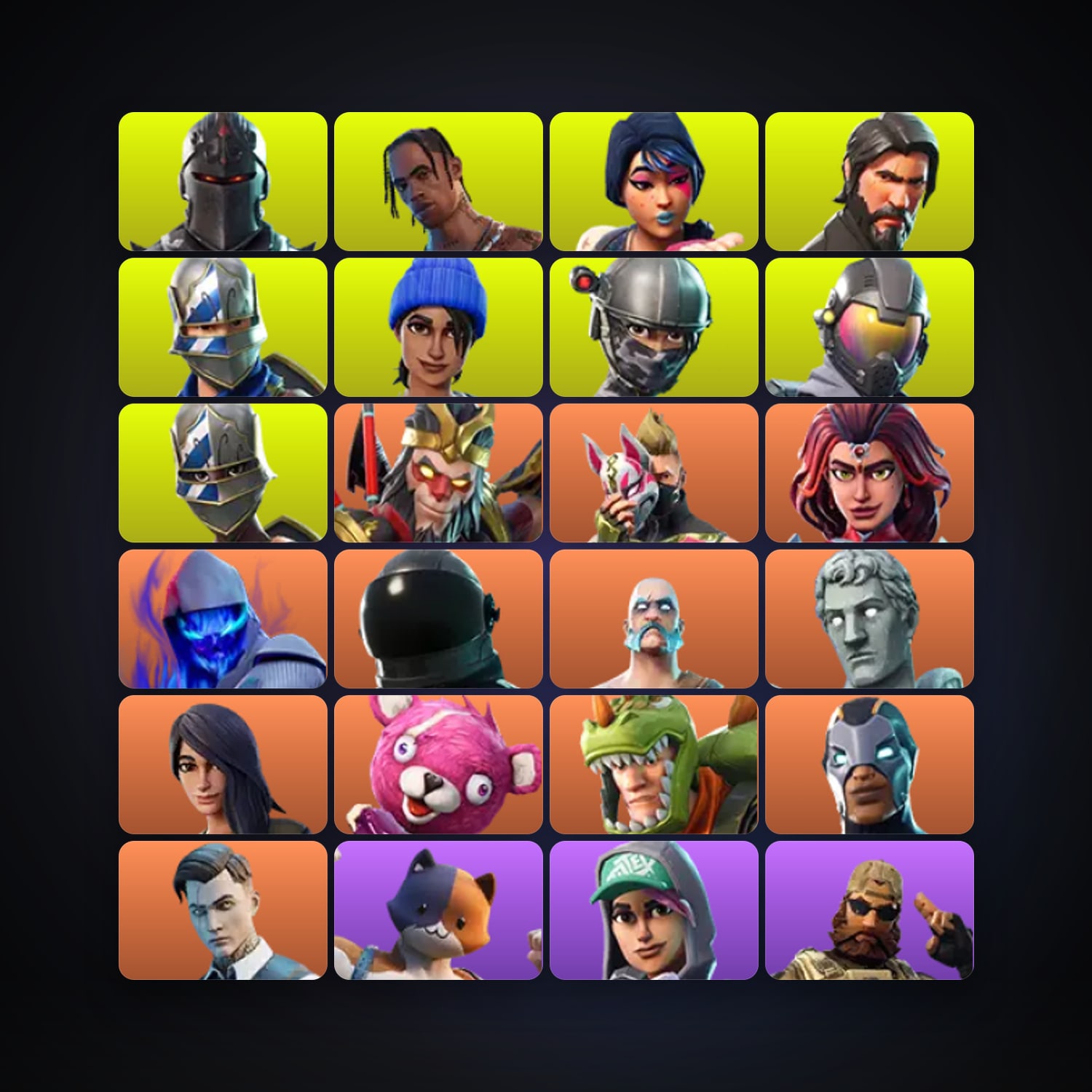 Fortnite | 52 Skins | 950 V-Bucks | Level 553 | 198 Wins — HabibiAccounts