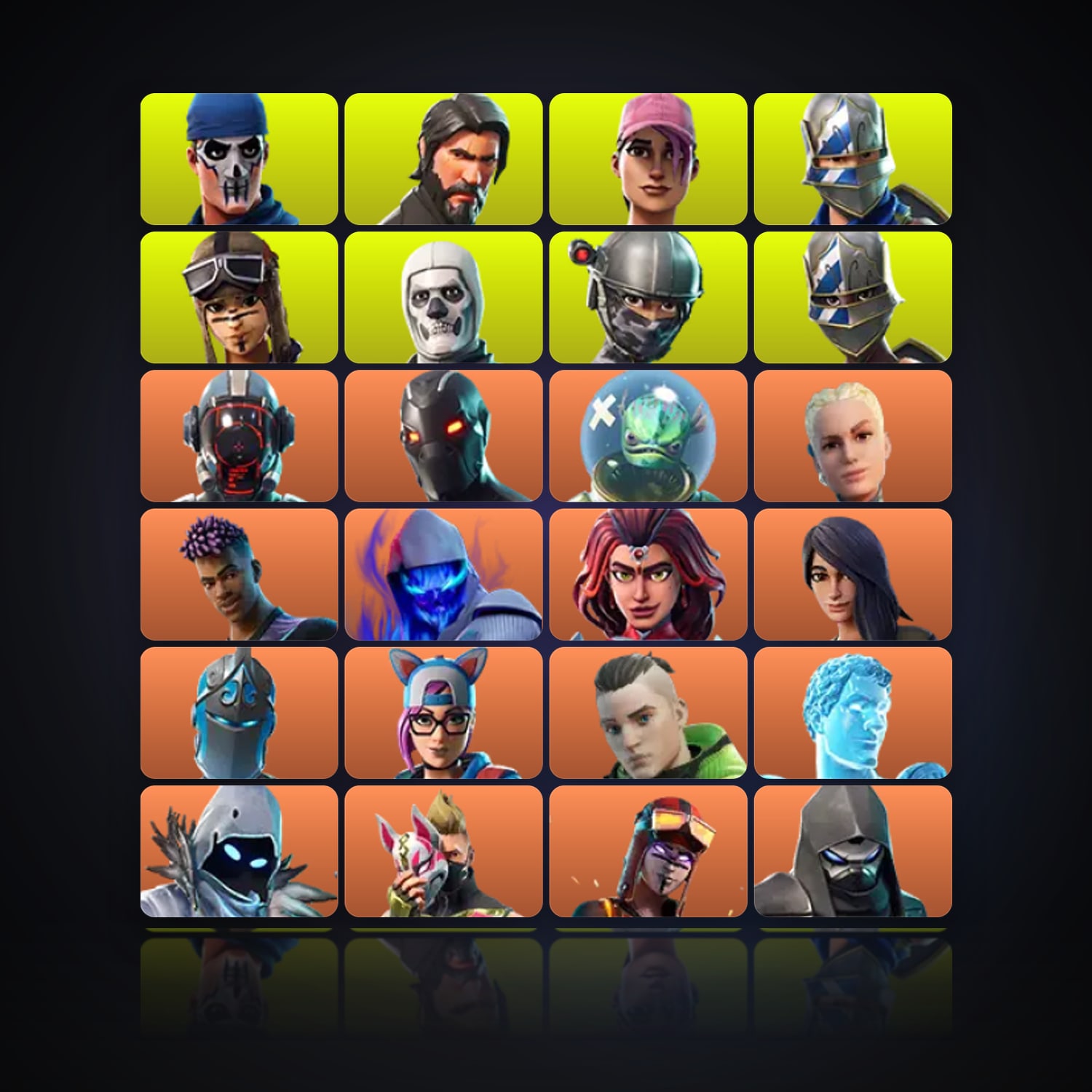 Fortnite | 129 Skins | 350 V-Bucks | Level 2486 | 295 Wins — HabibiAccounts