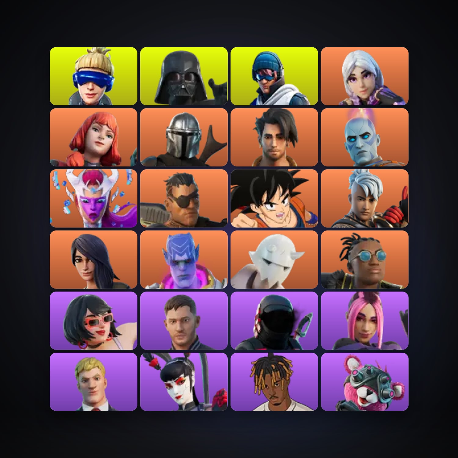 Fortnite | 73 Skins | 250 V-Bucks | Level 2572 | 68 Wins — HabibiAccounts