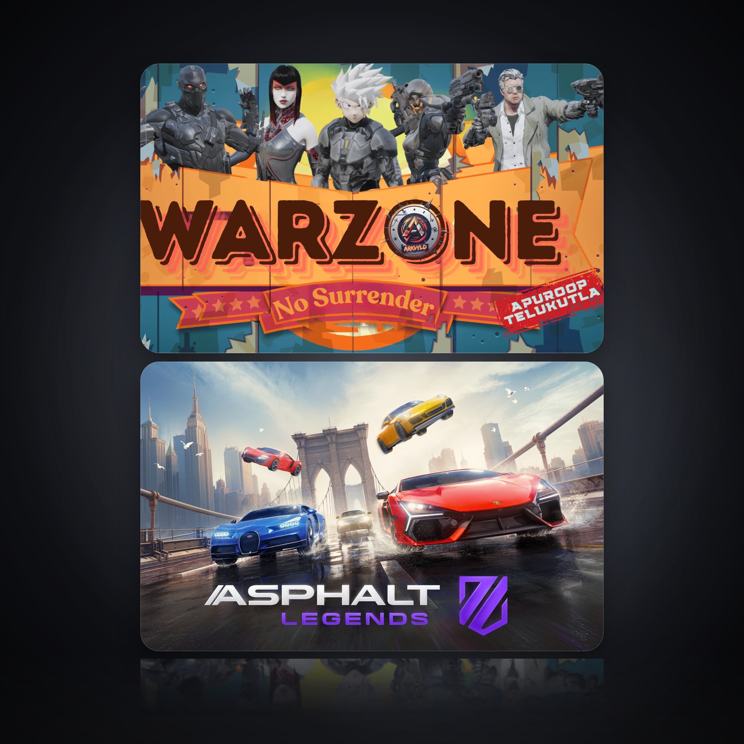 Warzone & Asphalt Legends Unite | 2 Games — HabibiAccounts