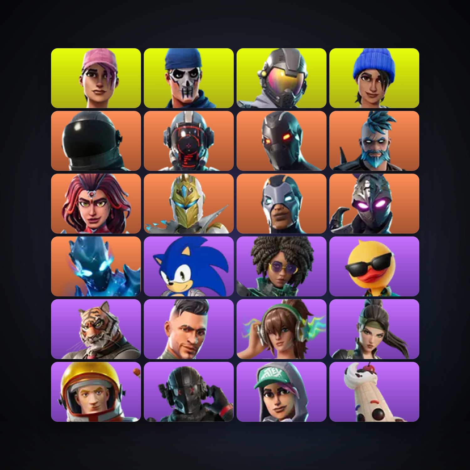 Fortnite | 40 Skins | 300 V-Bucks | Level 827 | 162 Wins — HabibiAccounts