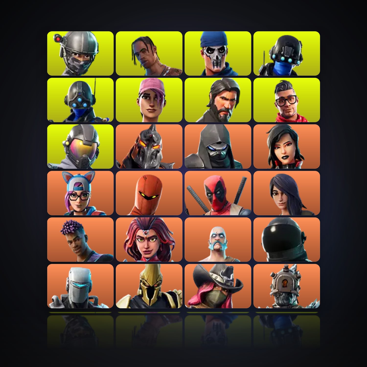 Fortnite | 105 Skins | 1K V-Bucks | Level 1745 | 296 Wins — HabibiAccounts