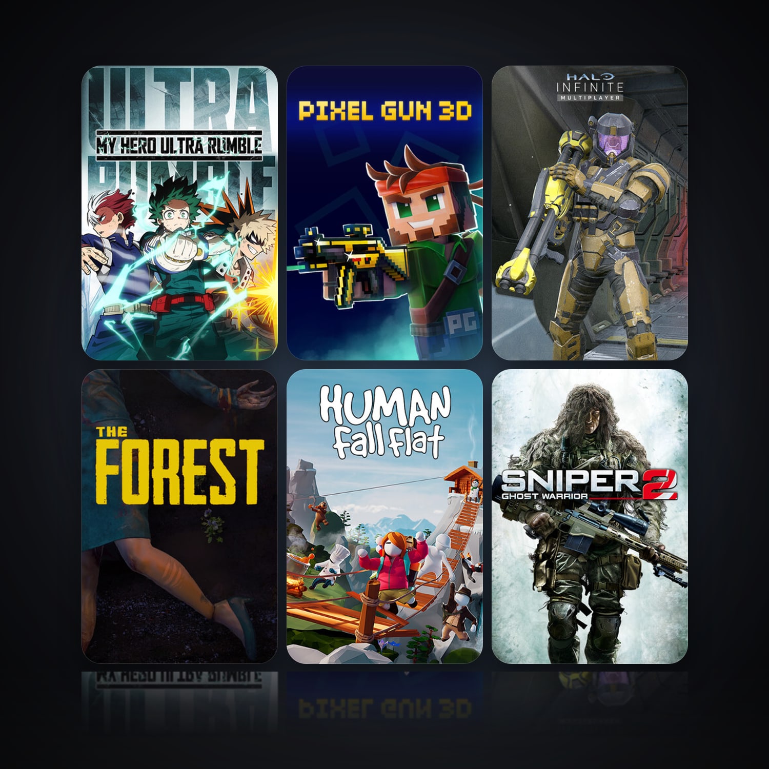 MY HERO ULTRA RUMBLE & Pixel Gun 3D: PC Edition | 11 Games | Clean — HabibiAccounts