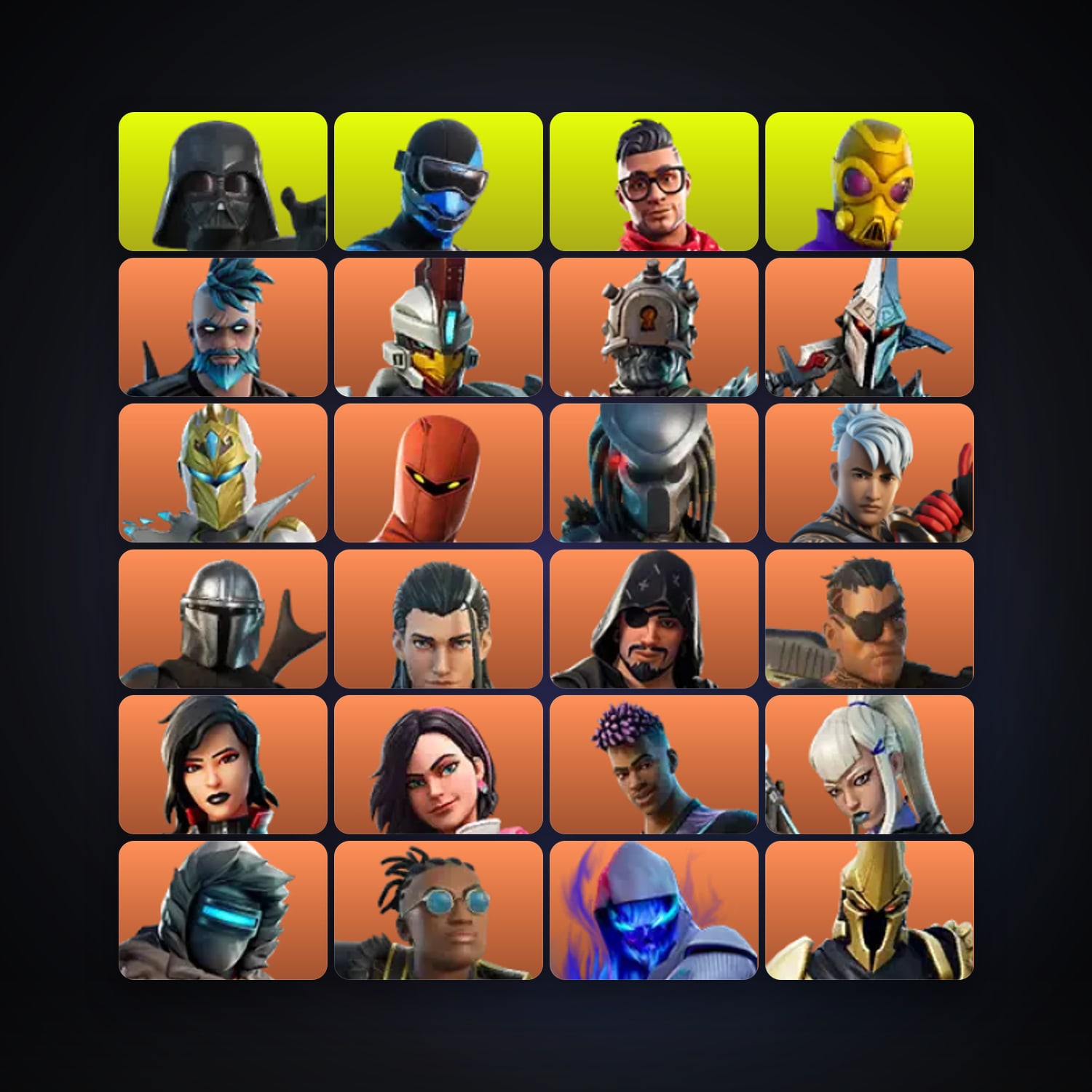 هالحساب فورتنايت Omegarok وSentinel، اللوكر مليان 176 سكن، 500 فيبوكس، لفل 3865، 676 فوز — HabibiAccounts