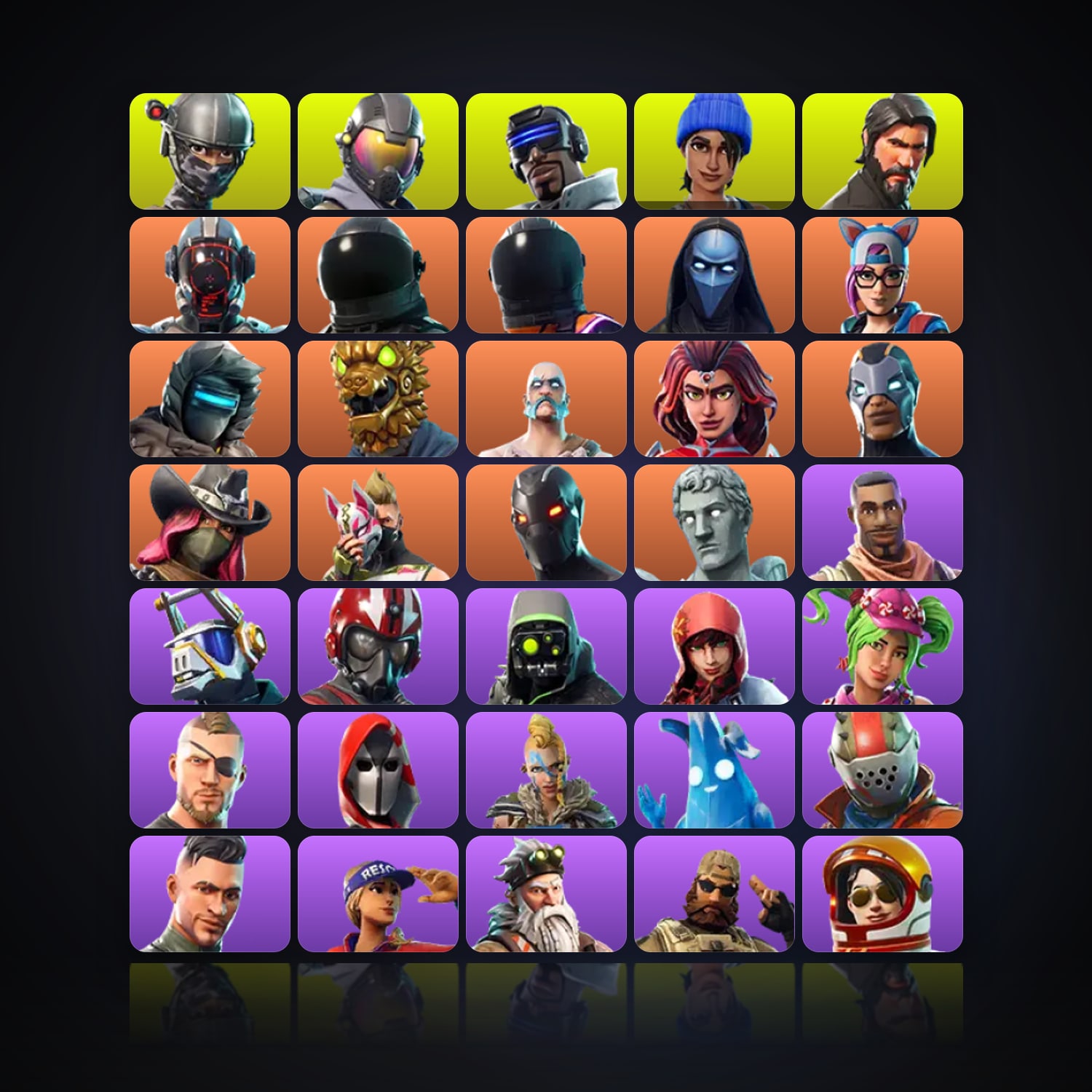 Fortnite | 47 Skins | 650 V-Bucks | Level 1041 | 165 Wins — HabibiAccounts