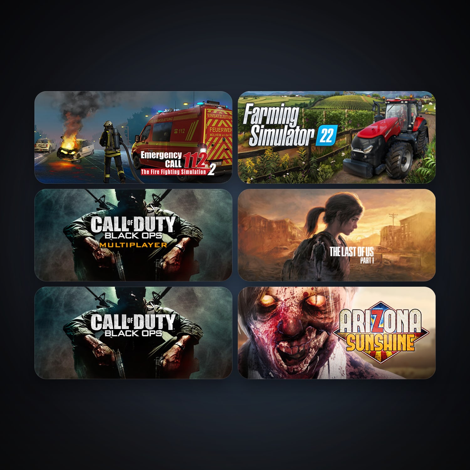 Emergency Call 112 – The Fire Fighting Simulation 2 & Farming Simulator 22 | 11 Games | Clean — HabibiAccounts