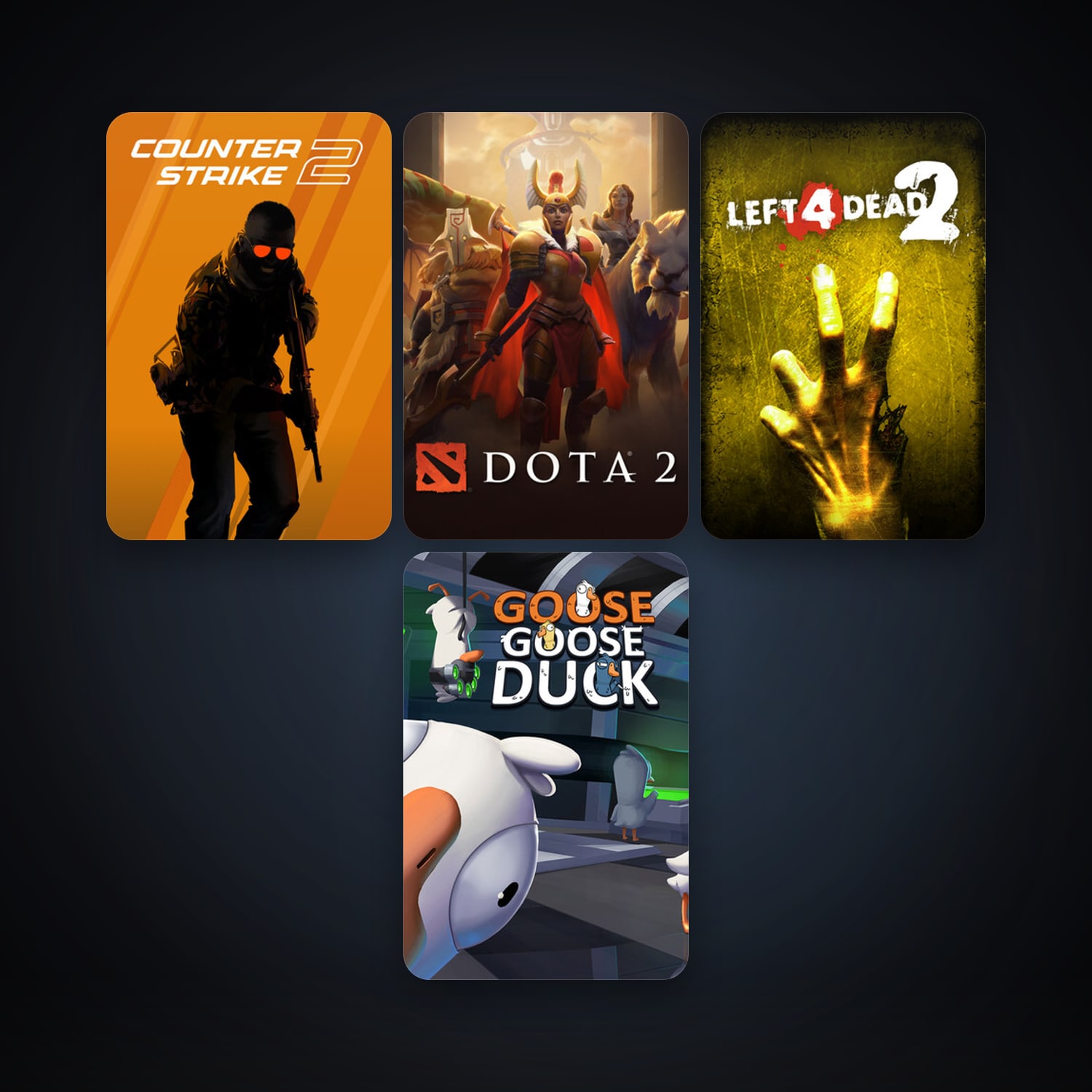 Left 4 Dead 2 + Dota 2, 8 games, Steam 10, clean — HabibiAccounts