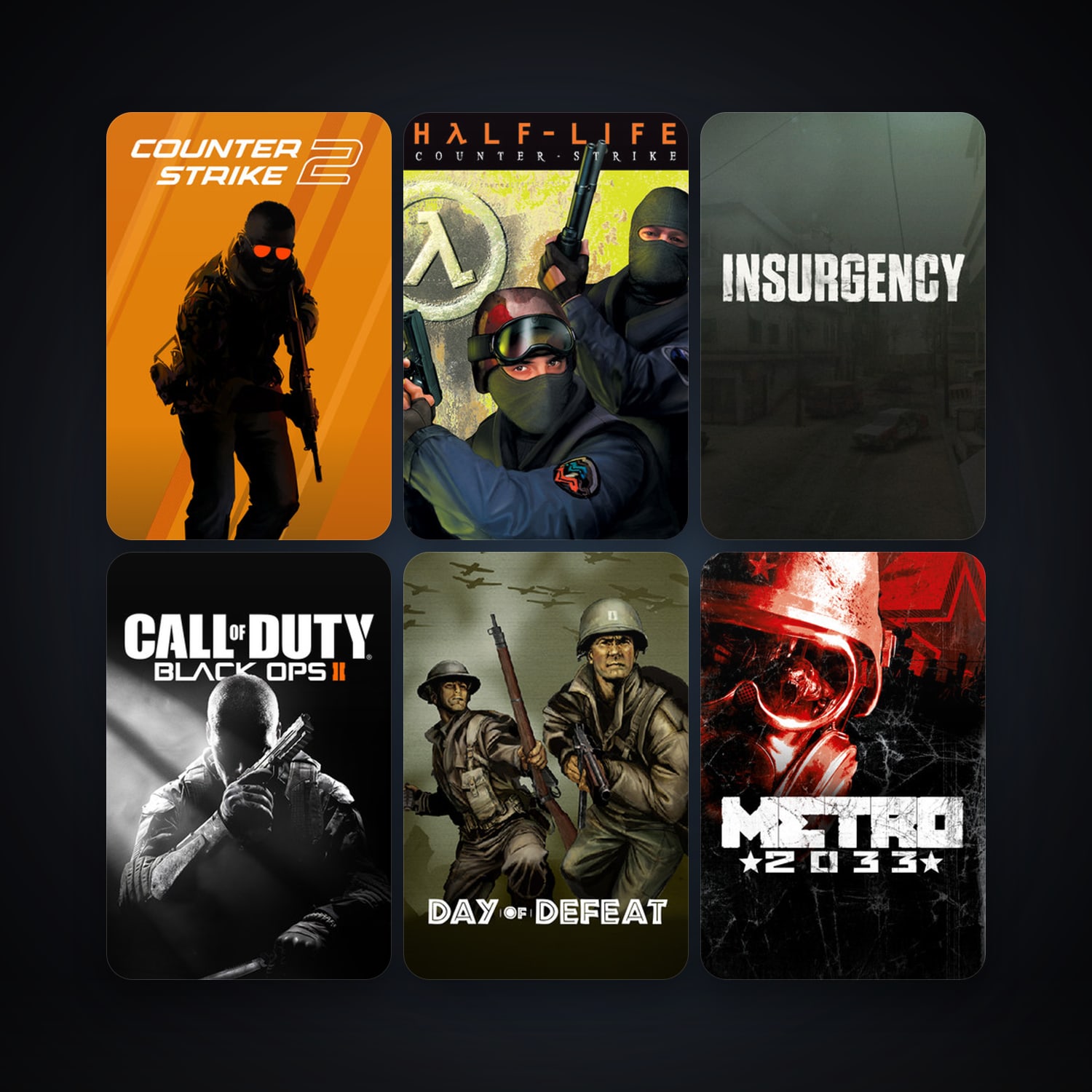 Counter-Strike + Day of Defeat, 14 games, clean — HabibiAccounts