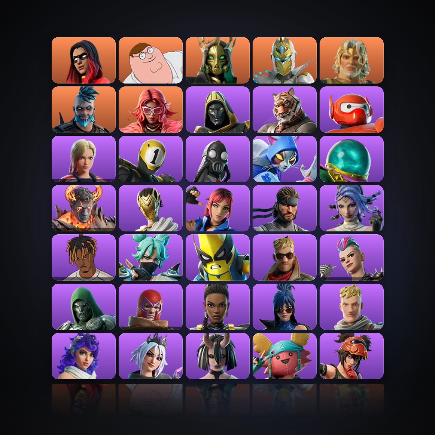 Fortnite | 81 Skins | 350 V-Bucks | Level 1895 | 115 Wins — HabibiAccounts