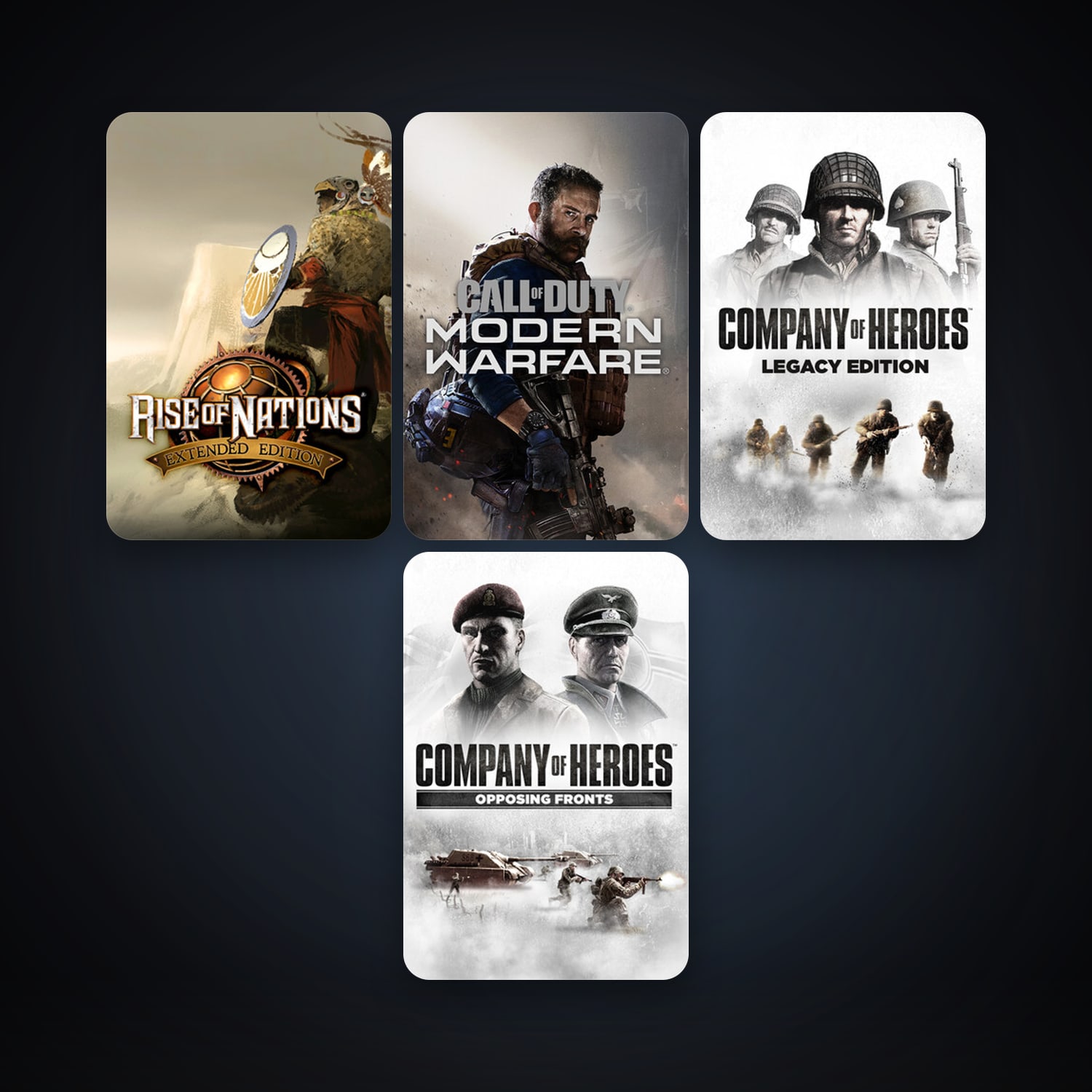 Company of Heroes + Company of Heroes: Opposing Fronts, 7 games, clean — HabibiAccounts