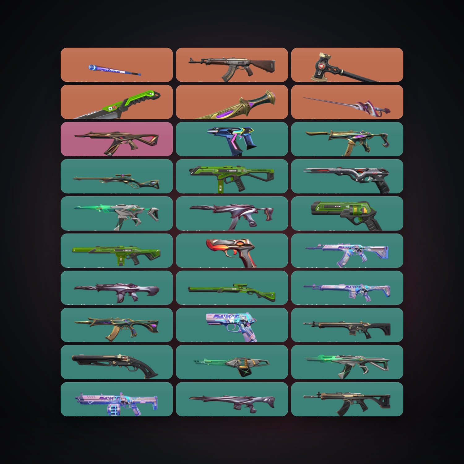 EU Plat 1 locker — 5 knives, 93 skins, lvl 291 — HabibiAccounts