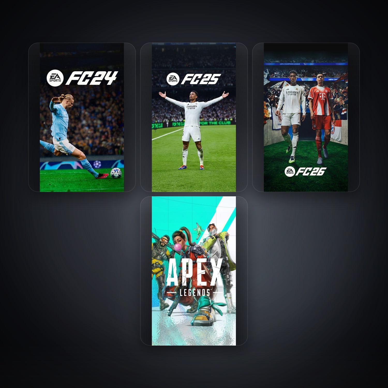 EA SPORTS FC24 & EA SPORTS FC 25 | 4 لعبة | Apex لفل 4 — HabibiAccounts