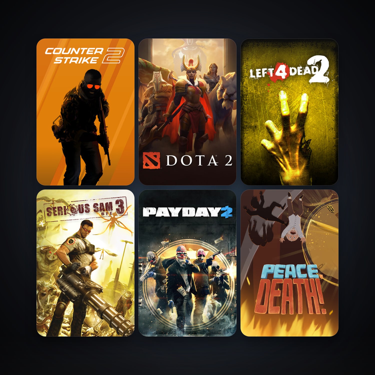 Left 4 Dead 2 + Dota 2, 14 games, clean — HabibiAccounts