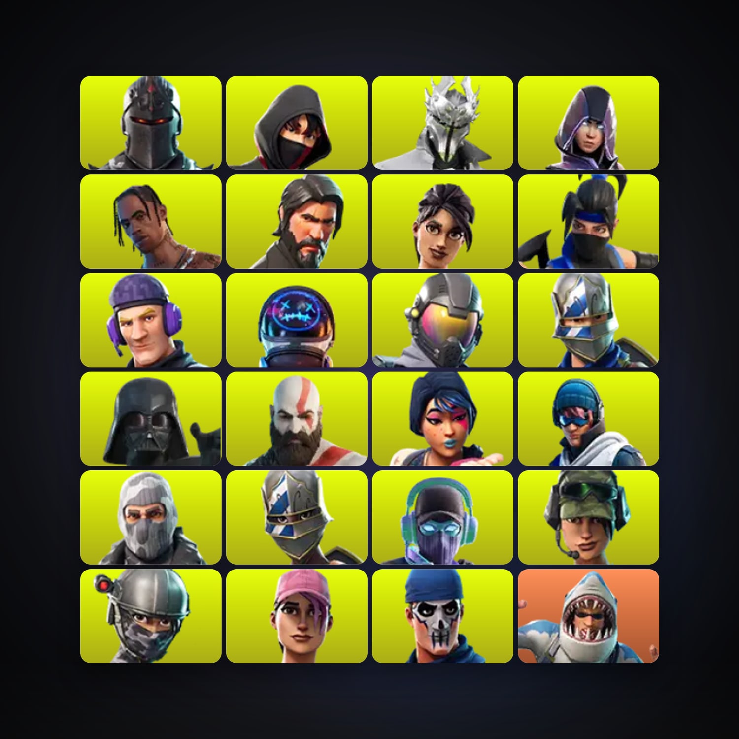 Fortnite | 479 Skins | 50 V-Bucks | Level 3346 | 969 Wins — HabibiAccounts
