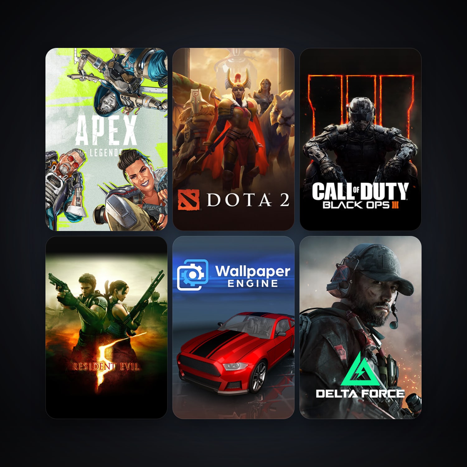 Dota 2 + Resident Evil 5, 14 games, clean — HabibiAccounts